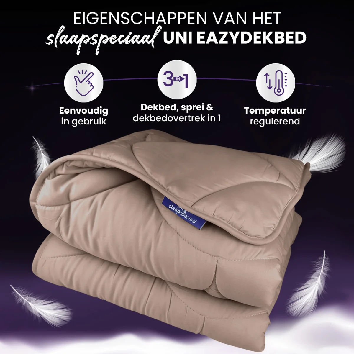 eazydekbed® - All-year - Bruin - Afbeelding 4