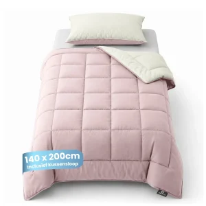 eazydekbed® - All-year  - Roze/Ivoor + Kussenslopen