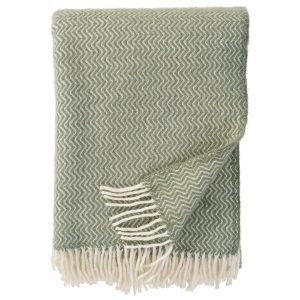 Klippan lamswollen plaid Sorbet – Pistachio (130 x 200 cm)