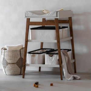 Quax verschoontafel Hip – Clay/Walnut
