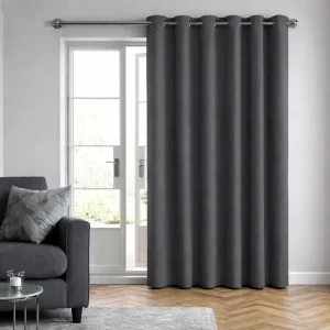 RUBEN verduisterende gordijnen met ringen – kant en klaar – 300 x 250 cm – antraciet