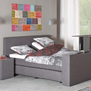 Boxspring elektrisch met TV-lift in multimedia voetbord