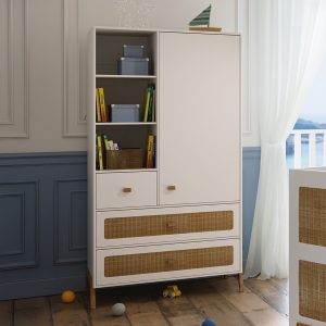 Théo-Bébé Marélia Neige kledingkast – Wit/Naturel